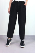 SİYAH DENIM MOM JEAN PANTOLON